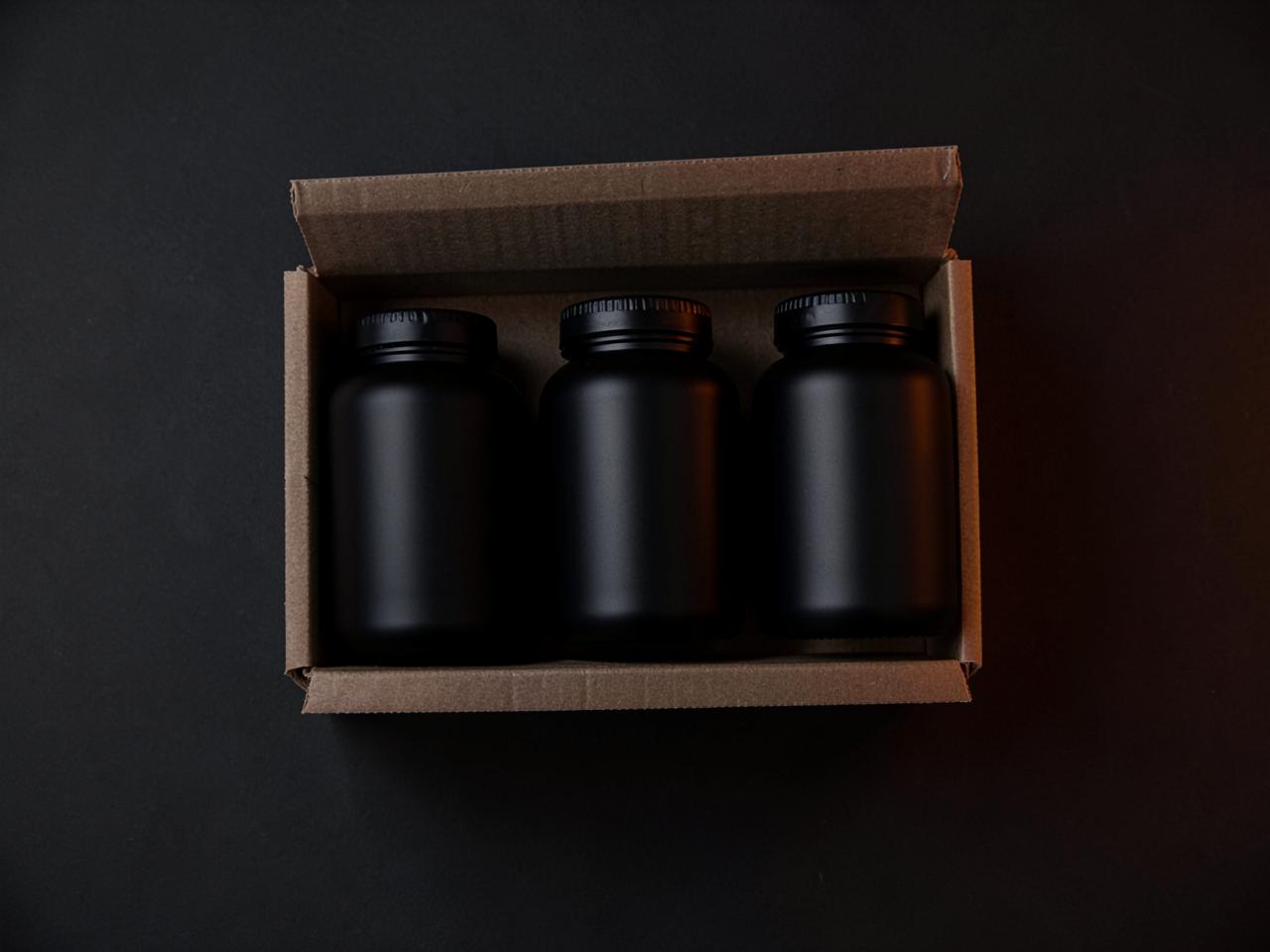 Supplement bundle in shipping packaging